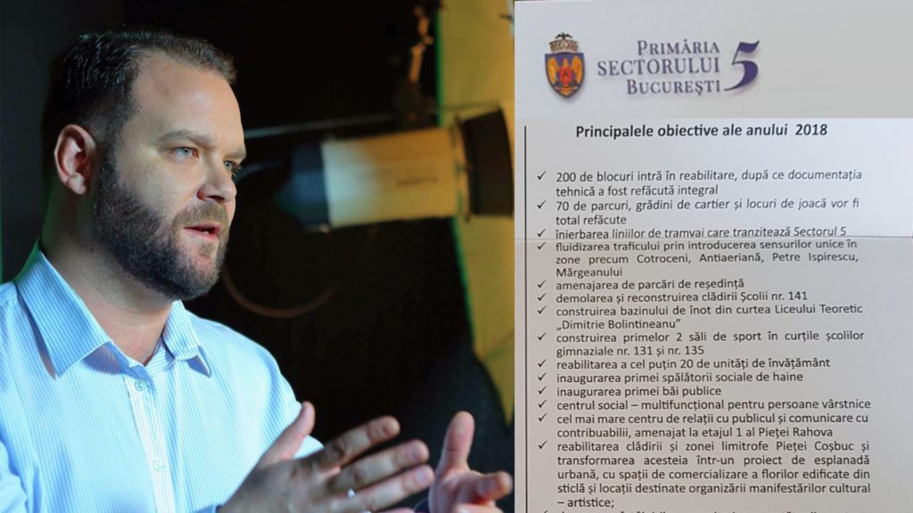 Bilanț 2018 în Sectorul 5 al Capitalei – ZERO investiții