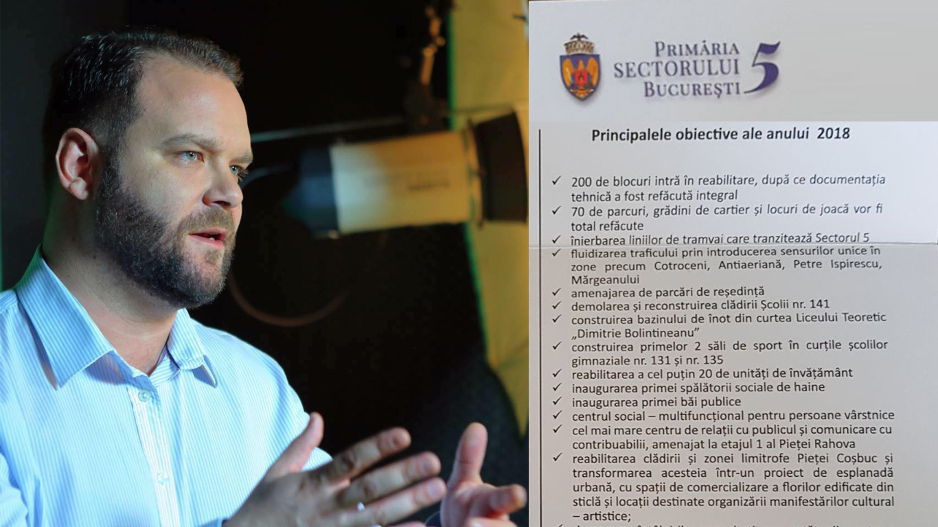 Bilanț 2018 în Sectorul 5 al Capitalei – ZERO investiții