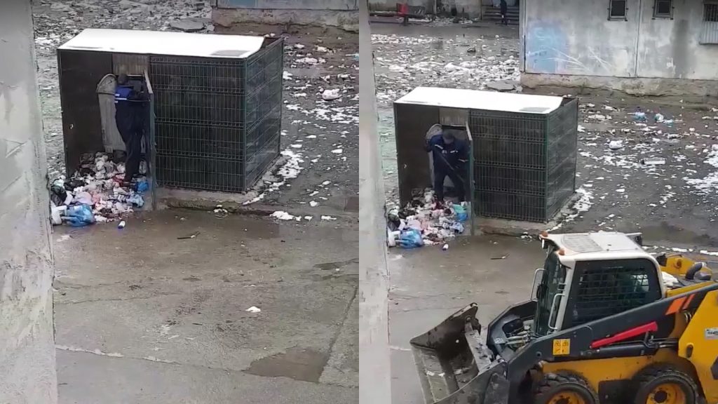 În sectorul 5 se ridică gunoiul ca-n Evul Mediu