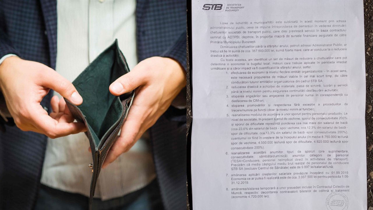 Bucureștiul în faliment. Este oficial, la STB nu mai sunt bani de salarii!