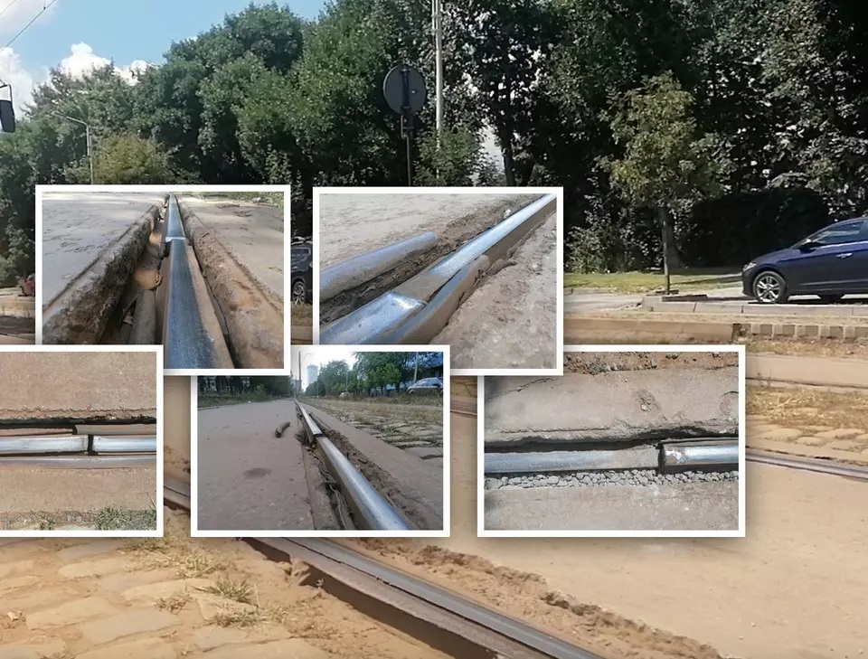 La un an după ce Libertatea scria despre starea deplorabilă a șinelor de tramvai din zona Pipera, lucrurile nu s-au schimbat deloc.